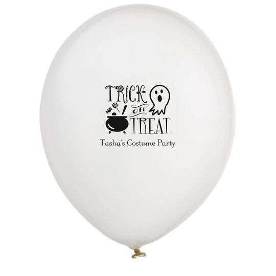 Trick or Treat Latex Balloons